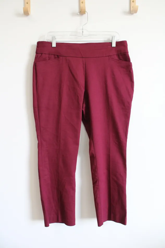 Croft Barrow Earrings Croft Barrow The Effortless Stretch Red Pants 12 Petite Short
