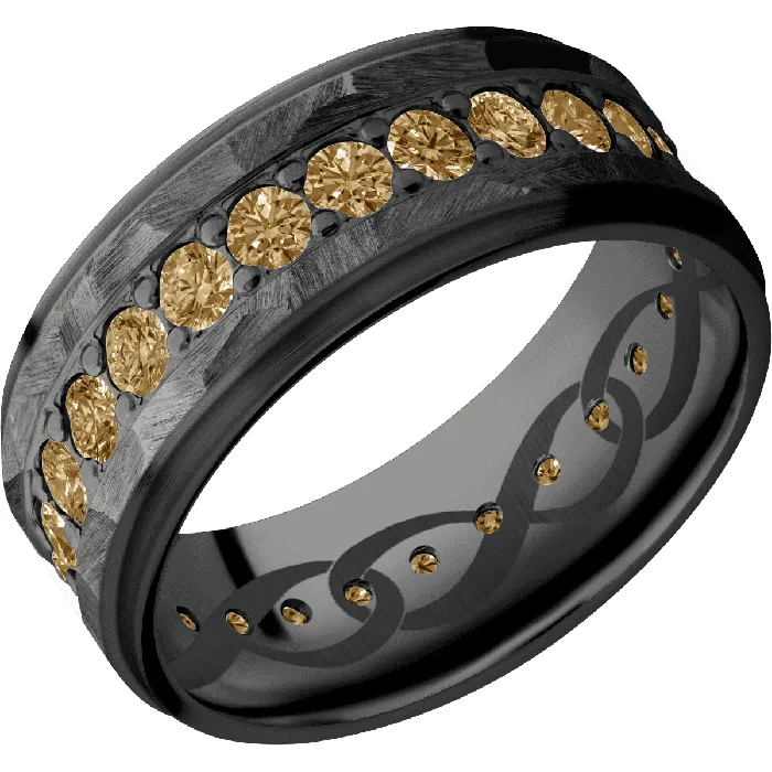Earrings Lashbrook Zirconium Rock Satin Finish