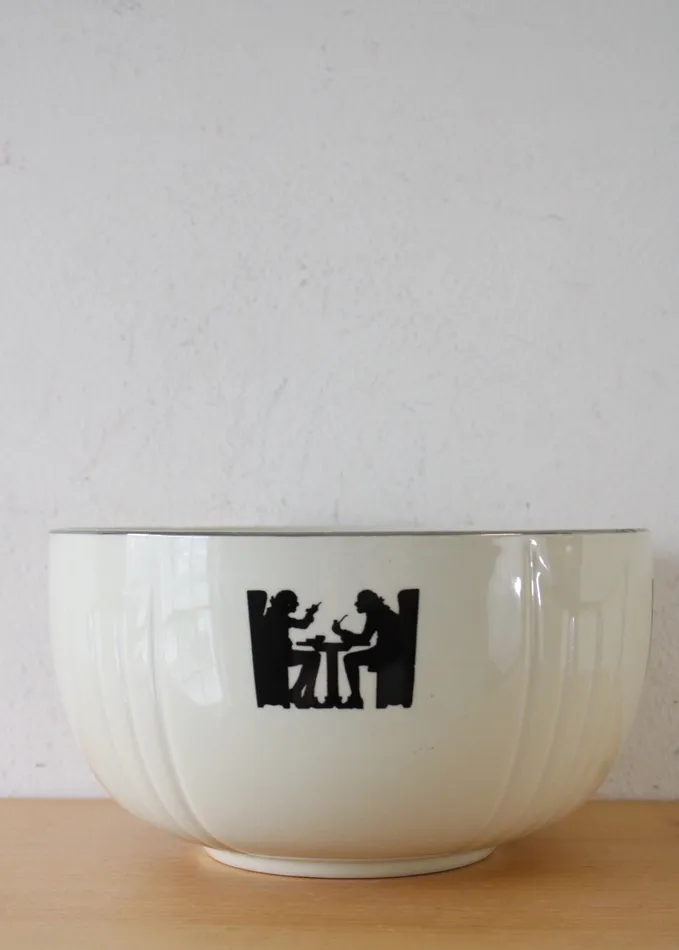 Hall Earrings Halls Superior Quality Kitchenware Tavern Silhouette Cream Ceramic Bowl 85