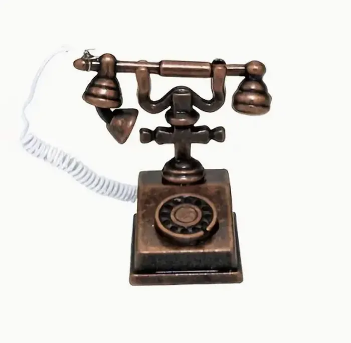 Miniatures by NC Vintage 1900s Telephone 112 Scale Miniature Phone Earrings