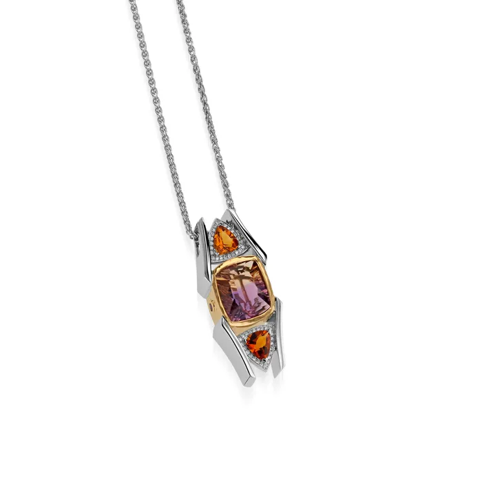 Signature Ametrine Pendant Necklace John Atencio Necklaces