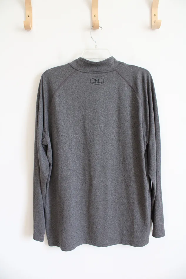 Under Armour Under Armour Gray Athletic Quarter Zip Sweatshirt XL Earrings