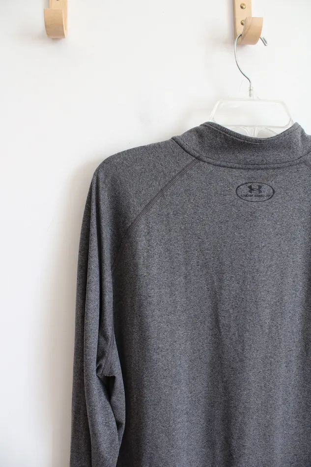 Under Armour Under Armour Gray Athletic Quarter Zip Sweatshirt XL Earrings