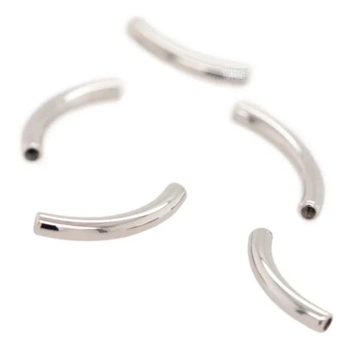Anatometal Earrings Stainless Steel Threaded Curved Barbell Shaft 2 ga