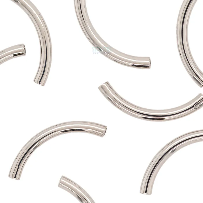 Anatometal Earrings Stainless Steel Threaded Curved Barbell Shaft 2 ga
