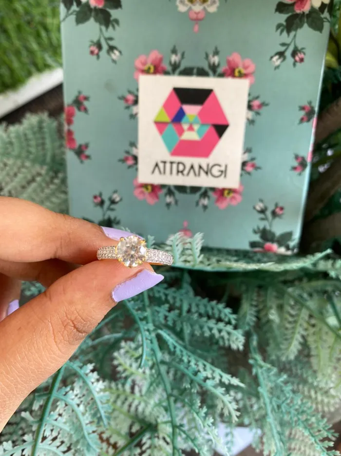 attrangi1 Rings Elevated Diamond Ring attrangi1 Rings Elevated Diamond Ring