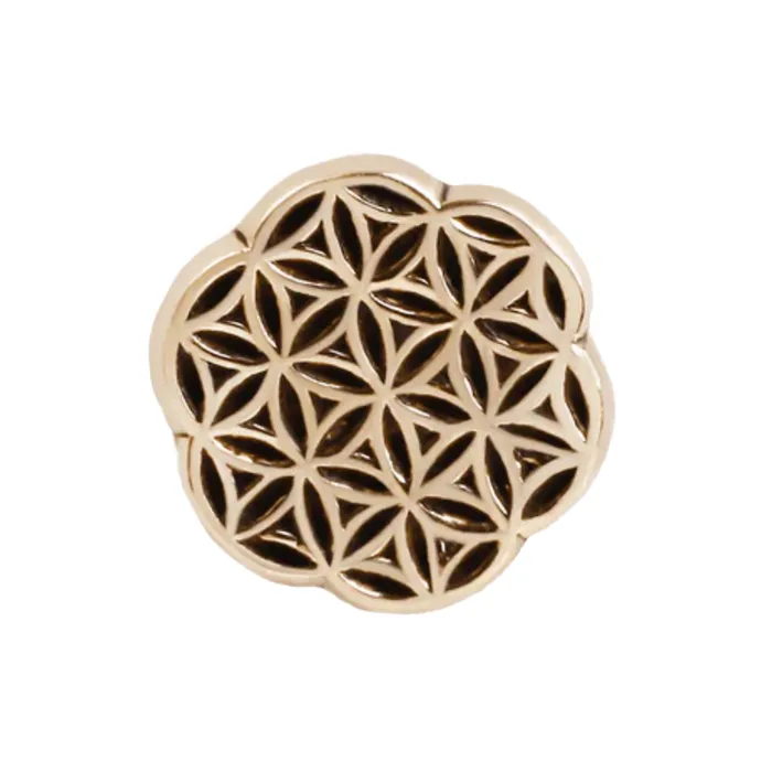 Earrings threadless Forty3 End in Gold Maya Jewelry