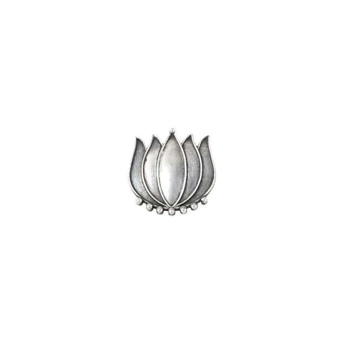 Teejh Aagha Silver Oxidised Ring Teejh Rings