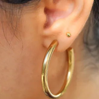 18K GoldFilled Large Hoop Earrings Jewelvers Earrings 18K GoldFilled Large Hoop Earrings Jewelvers Earrings