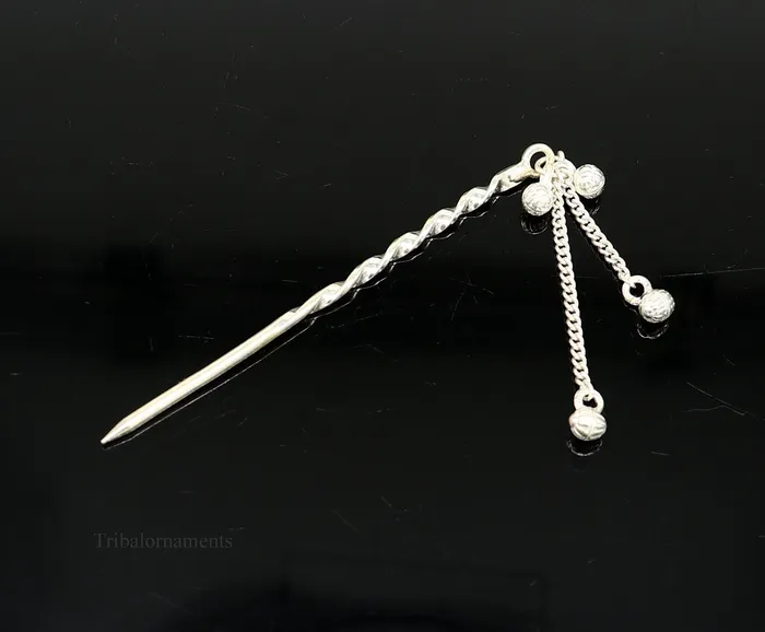 35 inches long handmade solid sterling silver eyeliner stick kajal sticks surma stick fabulous brides vintage style gift su394 TRIBAL ORNAMENTS Necklaces