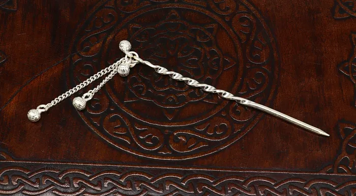 35 inches long handmade solid sterling silver eyeliner stick kajal sticks surma stick fabulous brides vintage style gift su394 TRIBAL ORNAMENTS Necklaces