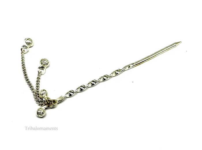 35 inches long handmade solid sterling silver eyeliner stick kajal sticks surma stick fabulous brides vintage style gift su394 TRIBAL ORNAMENTS Necklaces