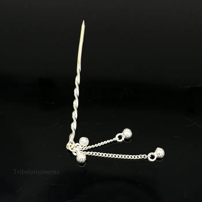 35 inches long handmade solid sterling silver eyeliner stick kajal sticks surma stick fabulous brides vintage style gift su394 TRIBAL ORNAMENTS Necklaces