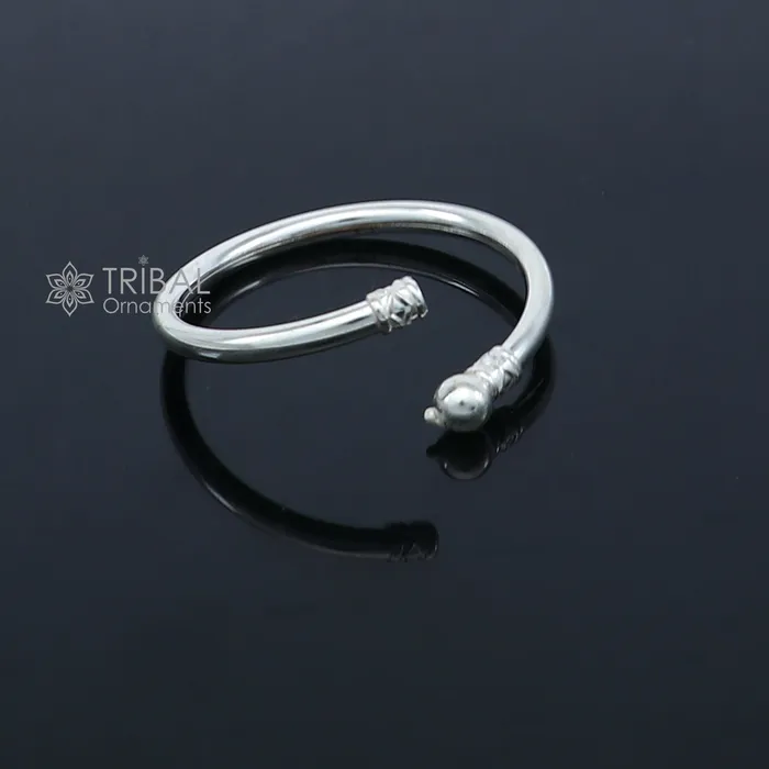 925 sterling silver handmade baby bangle bracelet kada unisex customized jewelry nsk848 TRIBAL ORNAMENTS Bracelets