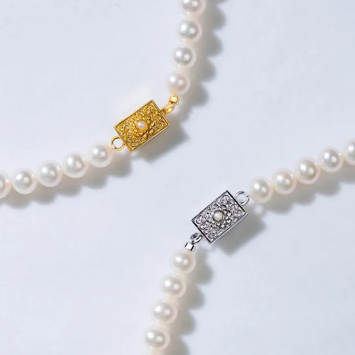 Asian Civilisations Museum Freshwater Pearl Necklace WN00397 New Yorker Collection Pearly Lustre Necklaces
