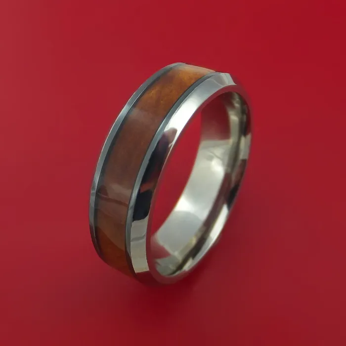 Black Zirconium Ring with Hardwood Inlay and Interior Silvered Zirconium Sleeve Custom Made Band Lashbrook Rings Black Zirconium Ring with Hardwood Inlay and Interior Silvered Zirconium Sleeve Custom Made Band Lashbrook Rings
