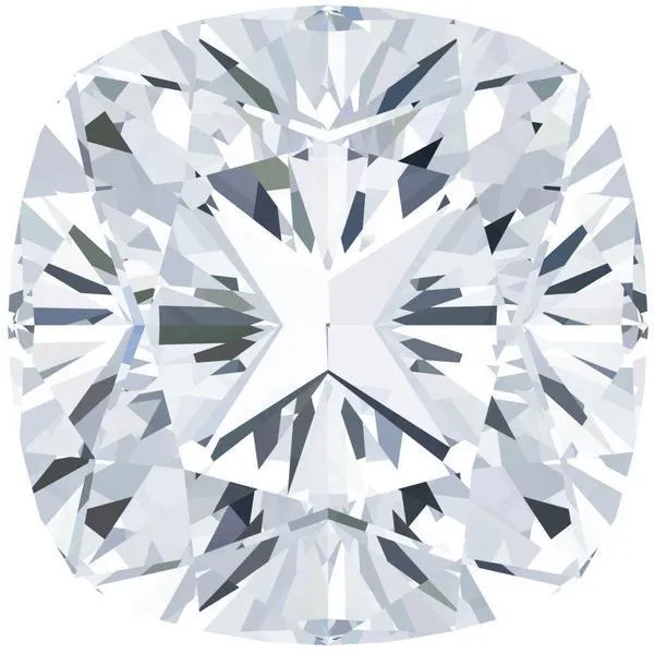 Certified Cushion Fire Brilliance Loose Moissanite Stone 200 Carats H Color VVS1 Clarity Fire Brilliance Earrings