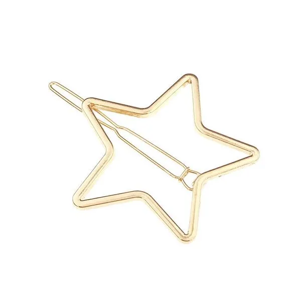 Earrings 01 H523 Gold Star Hair Clip