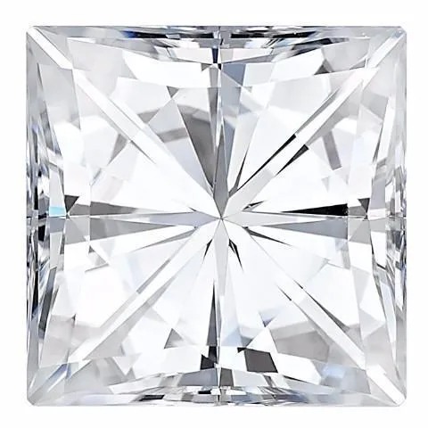 Earrings Fire Brilliance NEO Square Moissanite