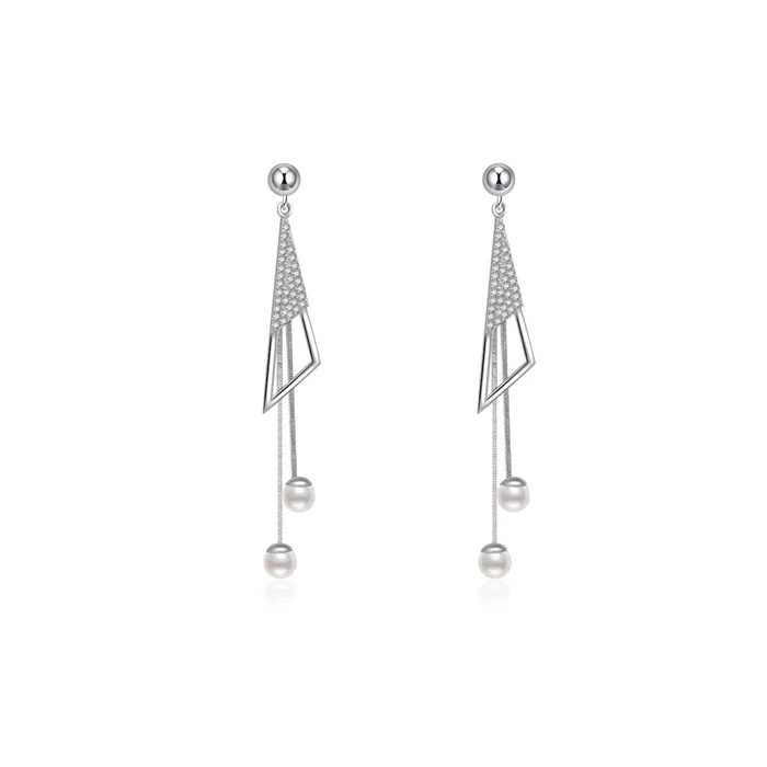Earrings Pearly Lustre Top Grade Freshwater Pearl Earrings WE00582 Party