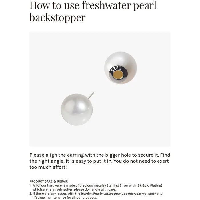 Earrings Pearly Lustre Top Grade Freshwater Pearl Earrings WE00582 Party