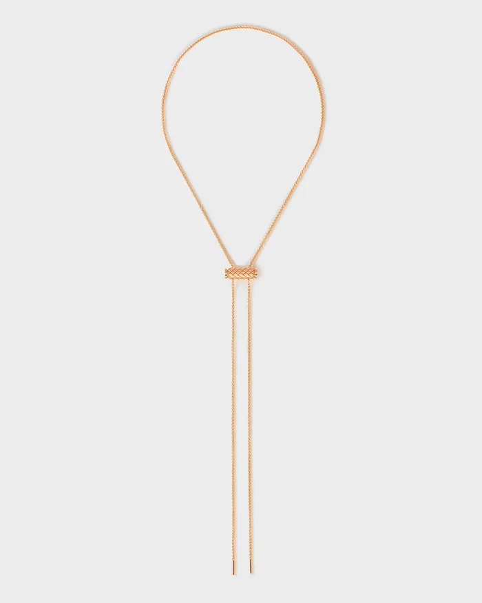 Gold Latch Pendant on GM Chain in Rose Gold Nouvel Heritage Necklaces Gold Latch Pendant on GM Chain in Rose Gold Nouvel Heritage Necklaces