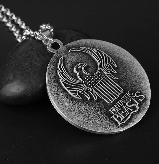 Necklaces alice AZ944 Silver Magical Congress of The United States of America Necklace with FREE EARRINGS