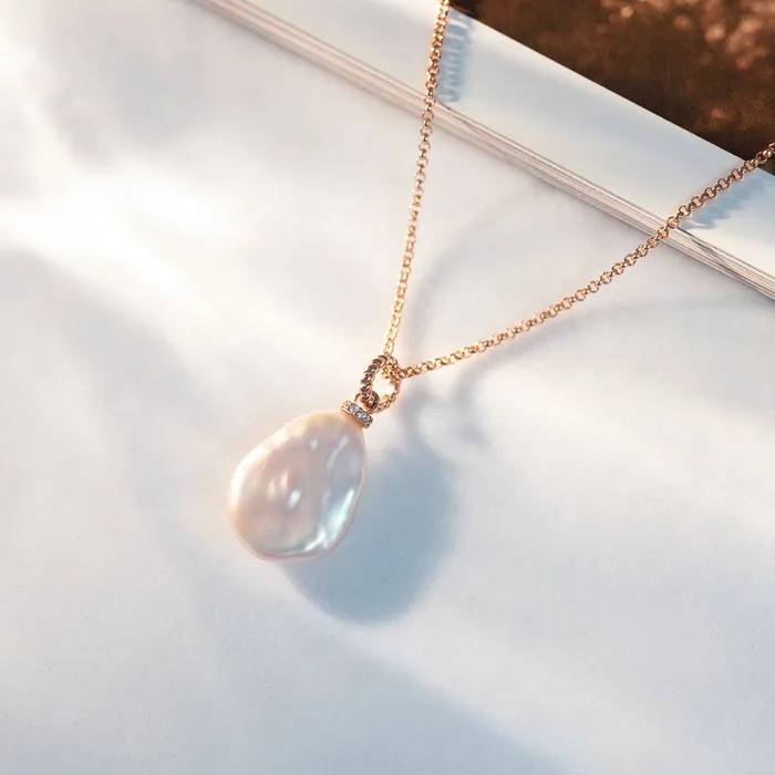 Necklaces Asian Civilisations Museum Freshwater Pearl Necklace WN00637 Pearly Lustre