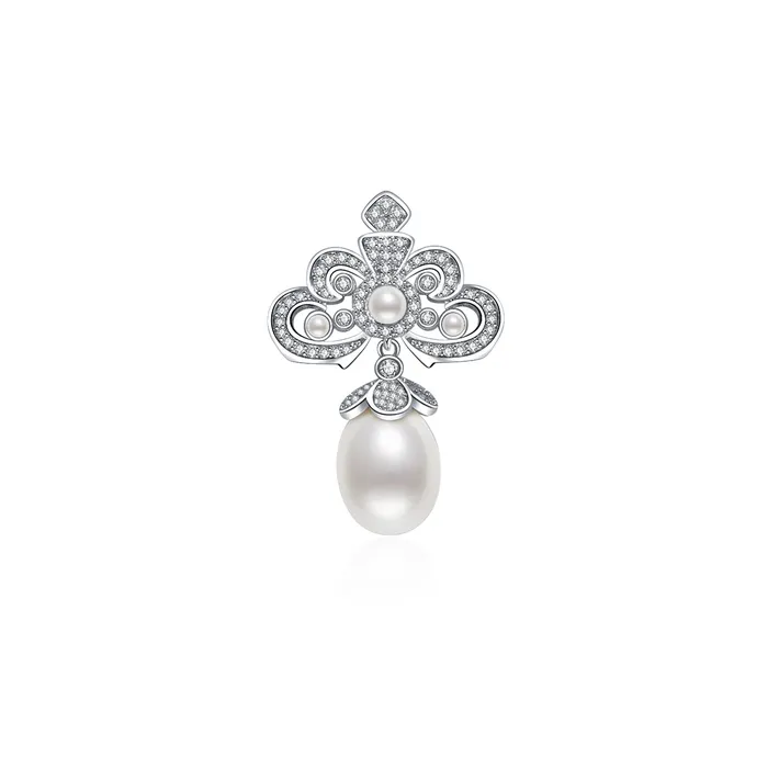 Pearly Lustre Necklaces Passion for Life Freshwater Pearl Brooch WC00057