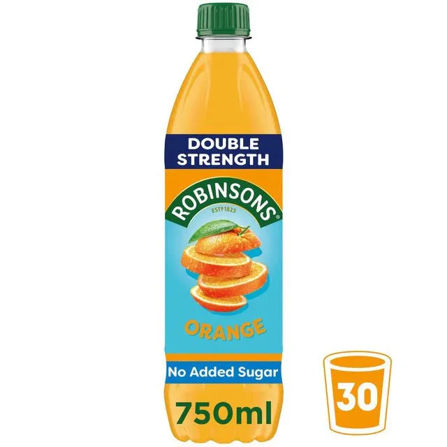 Ramsden International Robinsons Orange No Added Sugar Double Concentrate 750ml Earrings