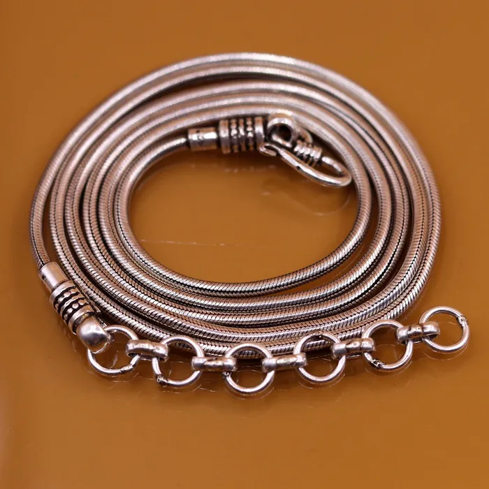 Rings 925 Sterling silver adjustable 32 to 34 inches handmade snake chain vintage antique design belly chain long belly chain for belly dance ch50 TRIBAL ORNAMENTS Rings 925 Sterling silver adjustable 32 to 34 inches handmade snake chain vintage antique design belly chain long belly chain for belly dance ch50 TRIBAL ORNAMENTS