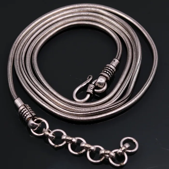 Rings 925 Sterling silver adjustable 32 to 34 inches handmade snake chain vintage antique design belly chain long belly chain for belly dance ch50 TRIBAL ORNAMENTS Rings 925 Sterling silver adjustable 32 to 34 inches handmade snake chain vintage antique design belly chain long belly chain for belly dance ch50 TRIBAL ORNAMENTS
