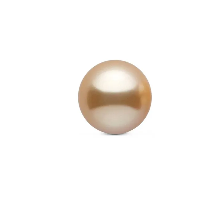 Rings Pearly Lustre Top Grade Round Golden Saltwater Pearl WA00007