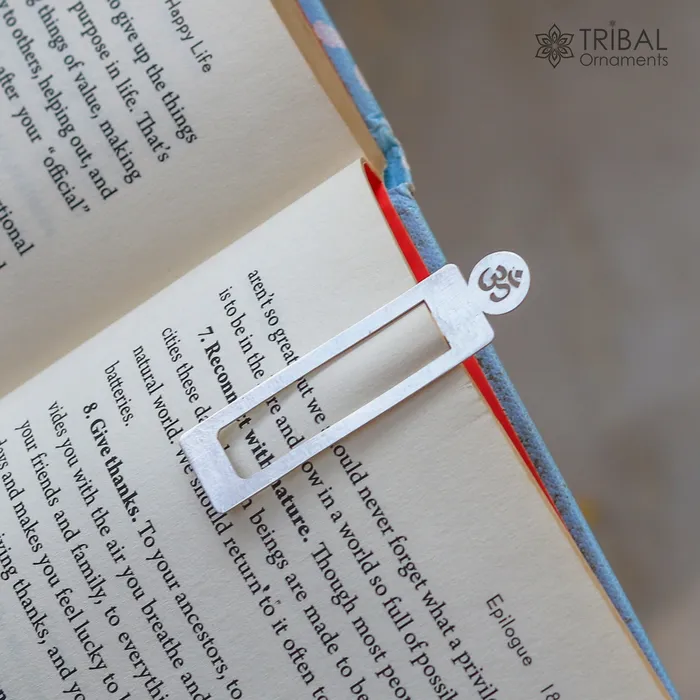 Rings TRIBAL ORNAMENTS 925 Sterling silver handmade silver cliped bookmark customized jewellery su1335