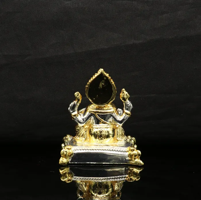 Rings TRIBAL ORNAMENTS Silver Ganesh Outside Silver Covering Inside Wax and Marble Lord Ganesha Silver Idol W1 Rings TRIBAL ORNAMENTS Silver Ganesh Outside Silver Covering Inside Wax and Marble Lord Ganesha Silver Idol W1