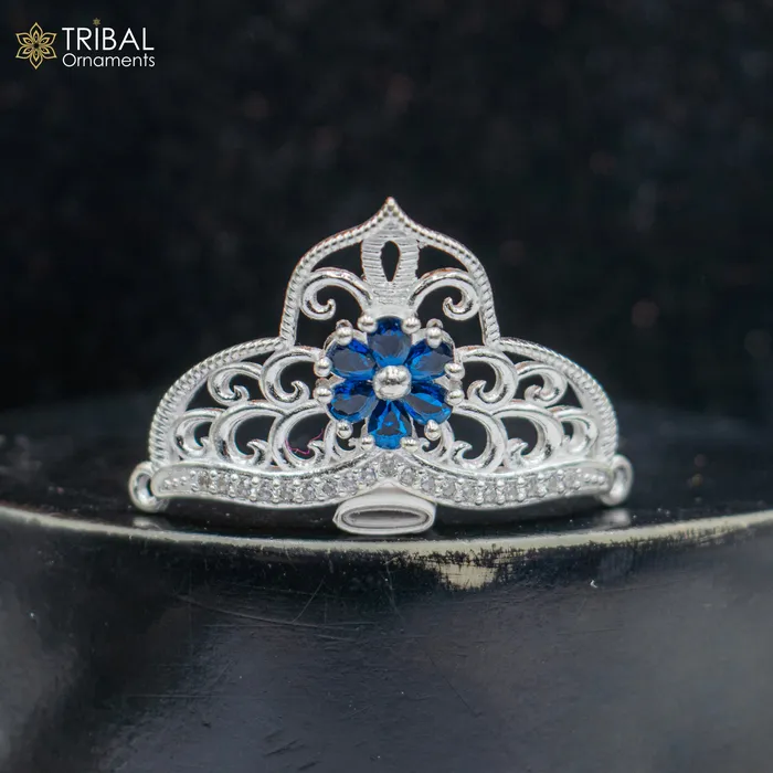 TRIBAL ORNAMENTS 925 sterling silver handmade lord baby Krishna Mukut amazing Laddu Gopala crawling Krishna crown head jewelry sm41 Rings TRIBAL ORNAMENTS 925 sterling silver handmade lord baby Krishna Mukut amazing Laddu Gopala crawling Krishna crown head jewelry sm41 Rings