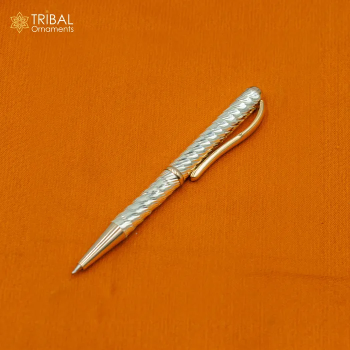 TRIBAL ORNAMENTS Rings 925 Sterling silver handmade unique luxury writing ball pen best silver gifting article from india art804 TRIBAL ORNAMENTS Rings 925 Sterling silver handmade unique luxury writing ball pen best silver gifting article from india art804