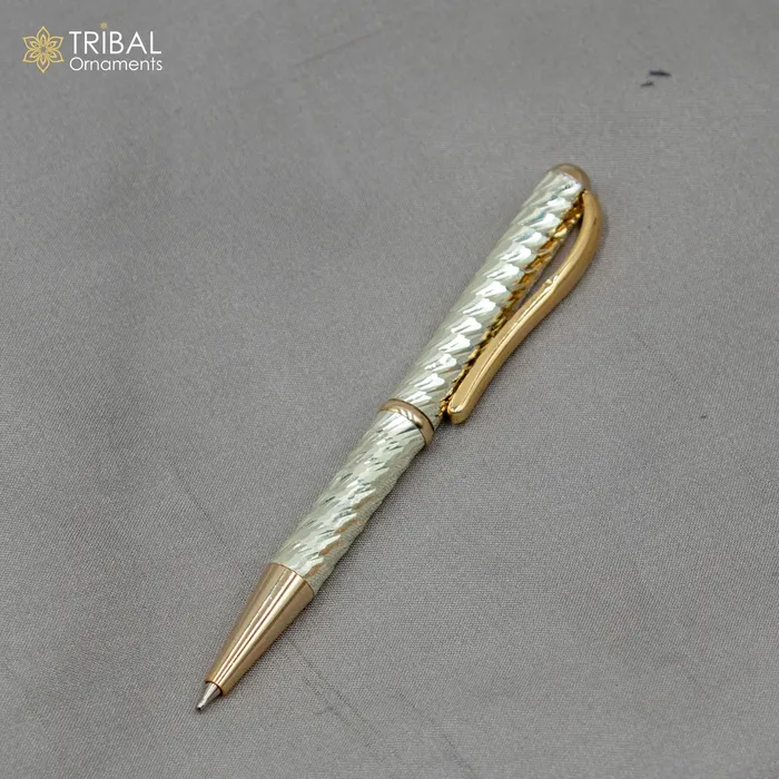 TRIBAL ORNAMENTS Rings 925 Sterling silver handmade unique luxury writing ball pen best silver gifting article from india art804 TRIBAL ORNAMENTS Rings 925 Sterling silver handmade unique luxury writing ball pen best silver gifting article from india art804