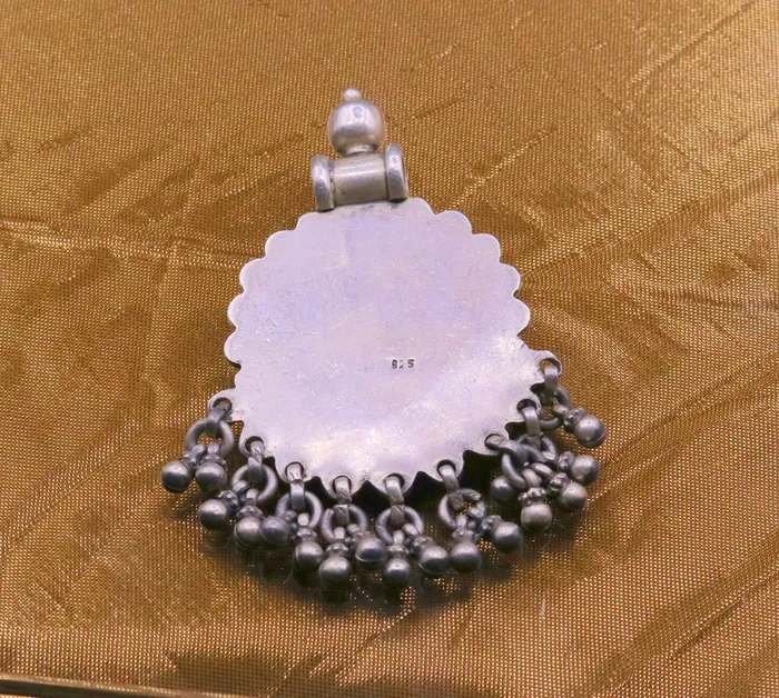 Vintage design handmade 925 sterling silver pendant charm pendantmoon pendant oxidized necklace tribal ethnic temple jewelry nsp336 TRIBAL ORNAMENTS Necklaces