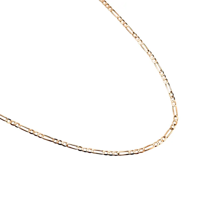 14k Thin Figaro Necklace Rose Gypsy Necklaces