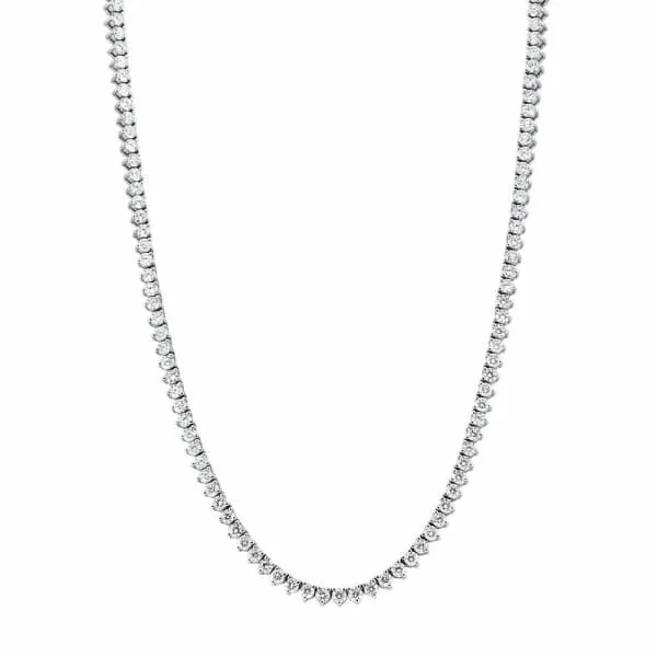 14kt White Gold Tennis Necklace With 1324ct Diamonds NEC177200 Diamond Source NYC Necklaces