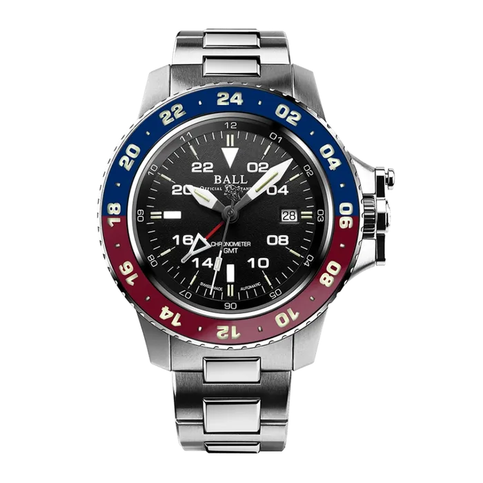 Ball Ball Engineer Hydrocarbon AeroGMT II Watch BlueRed Bezel 42mm Automatic Watches Ball Ball Engineer Hydrocarbon AeroGMT II Watch BlueRed Bezel 42mm Automatic Watches