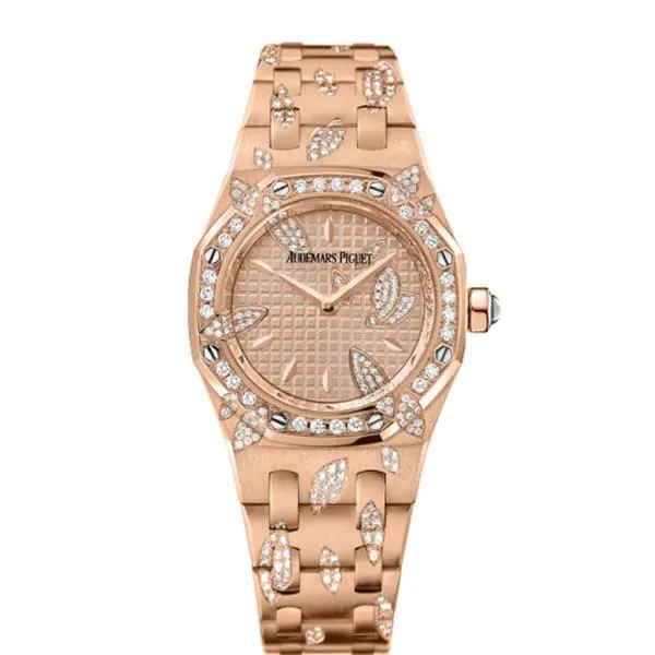 Bracelets Audemars Piguet Audemars Piguet Royal Oak 33mm Ladies Watch Ref 67616ORZZ1234OR01 Rose Gold Diamond Dial Diamond Bezel 18K Rose Gold Diamond Bracelet Bracelets Audemars Piguet Audemars Piguet Royal Oak 33mm Ladies Watch Ref 67616ORZZ1234OR01 Rose Gold Diamond Dial Diamond Bezel 18K Rose Gold Diamond Bracelet
