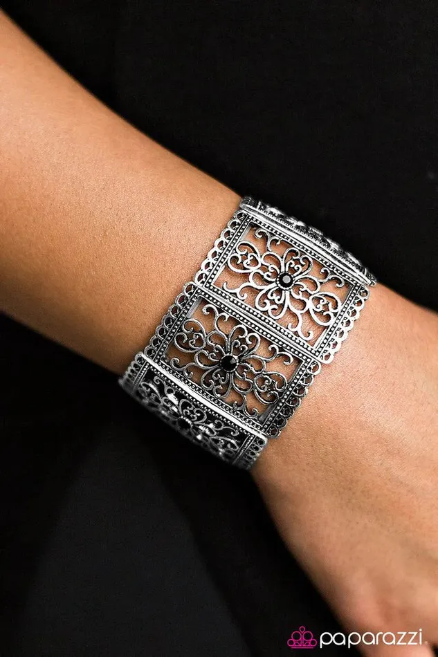 Bracelets Paparazzi Bracelet A Victorian Frame Of Mind Black Paparazzi Jewelry