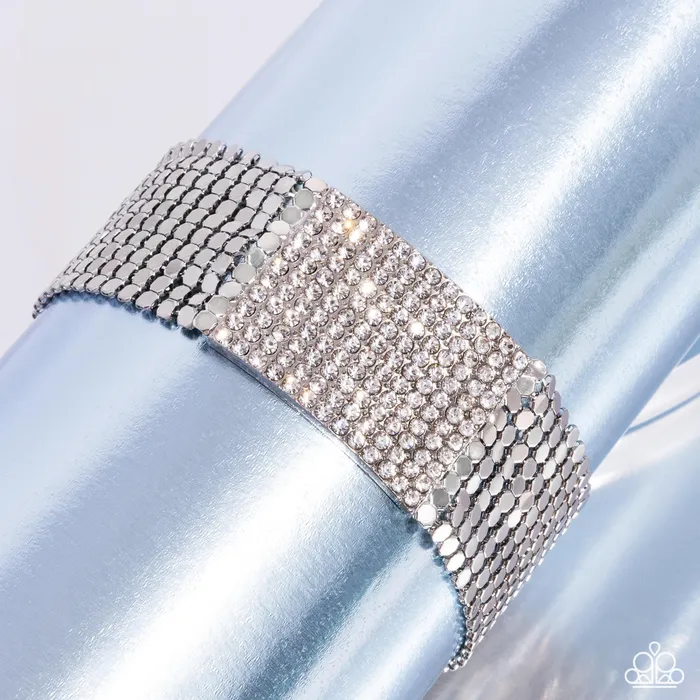 Bracelets Paparazzi Bracelet Disco Dame White Paparazzi Jewelry Bracelets Paparazzi Bracelet Disco Dame White Paparazzi Jewelry