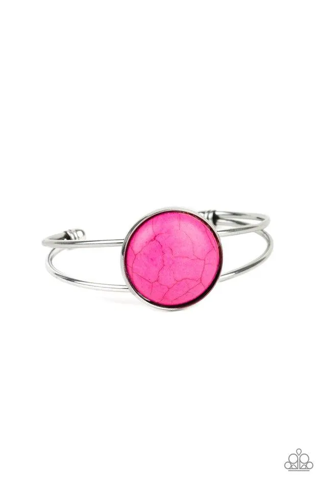 Bracelets Paparazzi Bracelet Sandstone Serenity Pink Paparazzi Jewelry