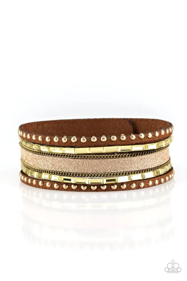 Bracelets Paparazzi Bracelet Seize The Sass Brass Paparazzi Jewelry
