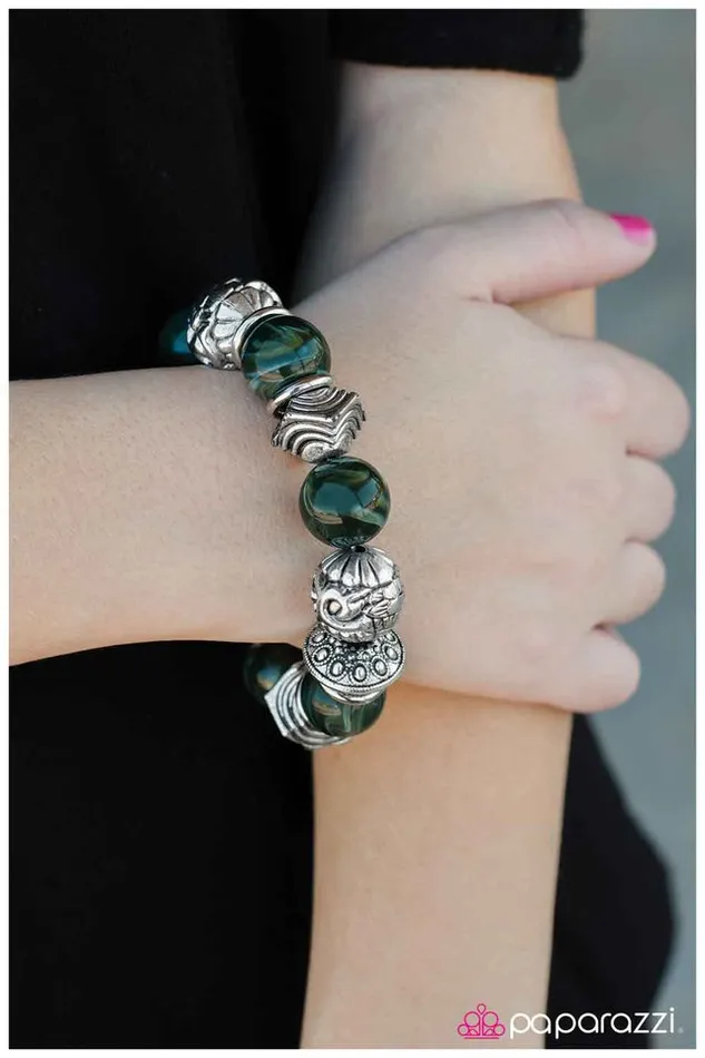 Bracelets Paparazzi Jewelry Paparazzi Bracelet A Wondrous Place Green