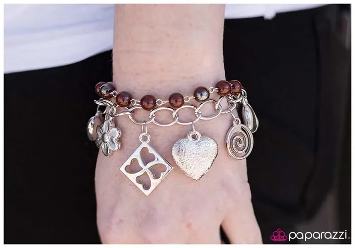 Bracelets Paparazzi Jewelry Paparazzi Bracelet Collecting My Thoughts Brown