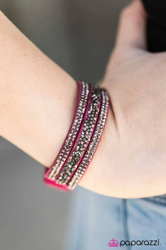 Bracelets Paparazzi Jewelry Paparazzi Bracelet I Love Rock N Roll Pink